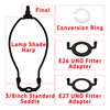 bociloy 2 Sets 8 Inch Lamp Shade Harp Holder Kit,