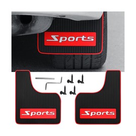 CGEAMDY Pack of 2 Universal Mud Flaps, Splash Guards, Mud Flaps, Mud Flaps, Mud Flaps, Splash Guard with Screw, for Car, Pickup, SUV, Van, Truck (Sports)