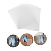 Operitacx 10 Pack Hard Plastic Photo Protectors Waterproof Document Page