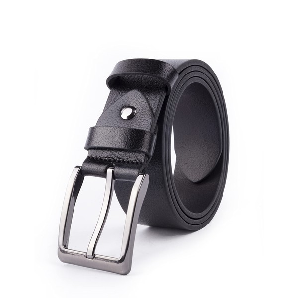 BOYD Men’s Belt Genuine Leather Belt 1.5" Wide Casual Jean