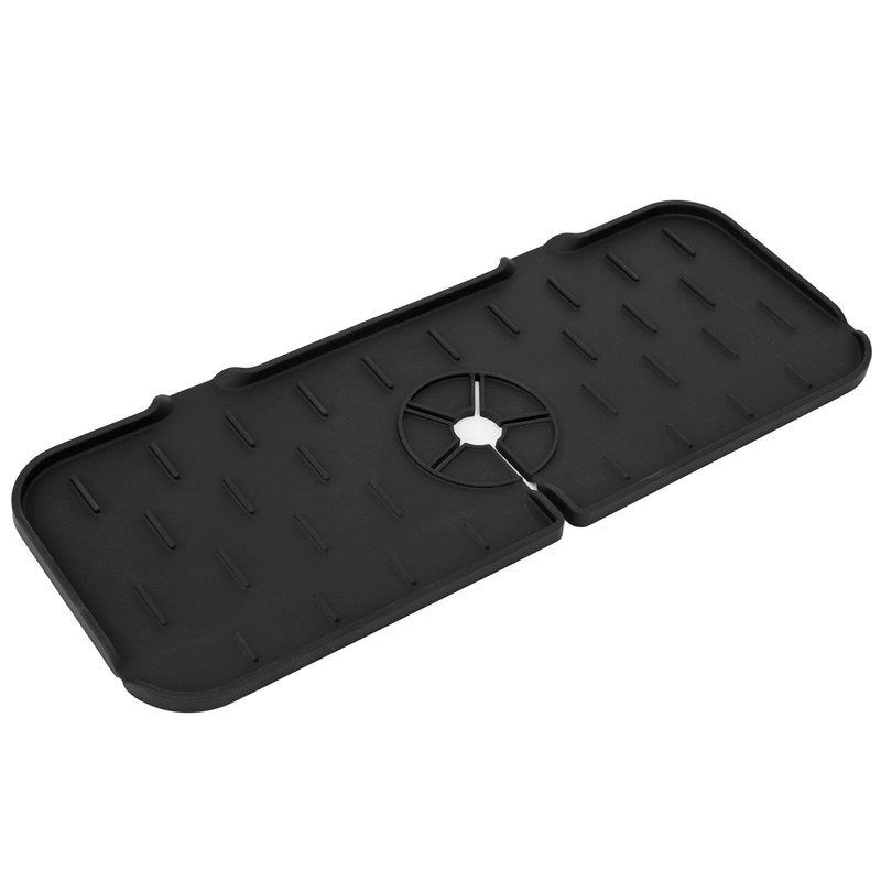 Sink Faucet Mat Silicone Drainage Design Easy Cleaning Faucet Water