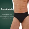 AIRCUTE Washable Urine Incontinence Underwear for Men, Reusable Cotton Absorbency