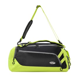 Olympia U.S.A. Blitz 22" Convertible Gym Duffel W/Backpack Straps Duffel Bag, BLACK+LIME