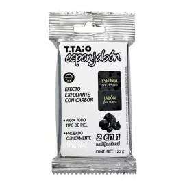 T.Taio Esponjabon. Esponja+jabón En 1. Exfoliante Con Carbón.