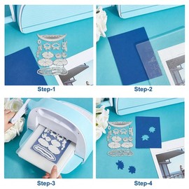 MCPOOX - Troquel de corte de metal para álbumes de recortes, plantillas cortadas para álbumes de recortes, álbumes de fotos, tarjetas de papel, suministros para hacer tarjetas, plantillas y