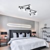 Unicozin LED 8 Light Track Lighting Kit, 54.13'' Black 8