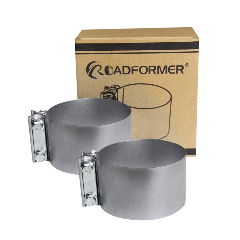 Roadformer 4" Butt Joint Exhaust Clamp - Aluminized Steel for