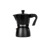 Barazzoni The Deluxe Espresso Cooker 3 Cups, Aluminium, Black, 8.6
