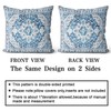 Snycler Light Blue Boho Throw Pillow Covers Set of 2