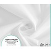 Loti Living Anti-Mould Shower Curtain, 120 x 200 cm, White,