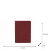 BEMON Enzo Leather Card Holder, darkred, Leather Card Holder Bemon