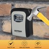 GRIFEMA Key Safe Wall Mounted Police Approved, Lock Box Outdoor