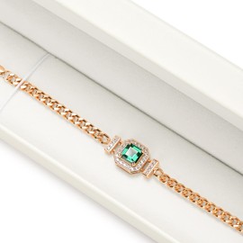 Oirlv PU Leather Beige Long Chain Box for Storage, Birthday, Gift Box for Valentine's Day, Anniversary