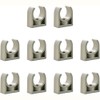 SagaSave 10Pcs 50mm DN40 PPR U Type Pipe Clamps, Hose
