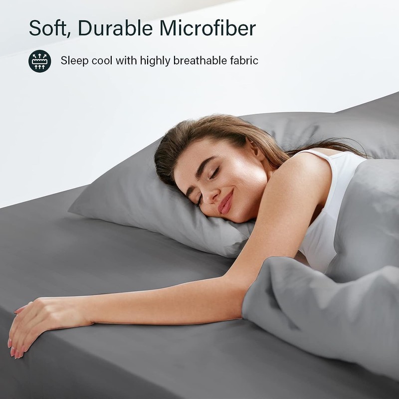 LuxClub SuperKing Fitted Sheet Bedding with 45cm Depth, Extra Deep