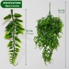 VOELIGT 26PCS Artificial Hanging Plants Faux Hanging Greenery 82CM Fake