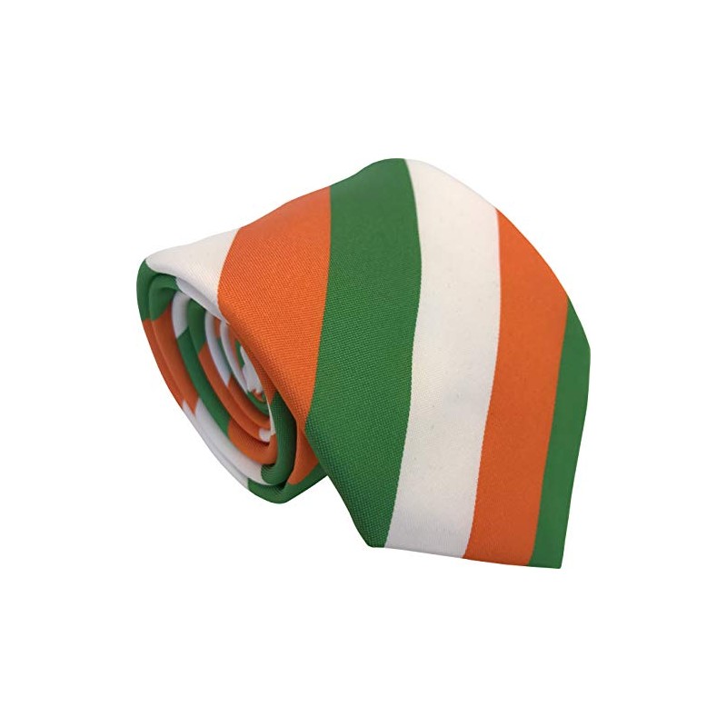 Men's Irish Ireland Eire Flag Striped Neck Tie (St. Patrick's