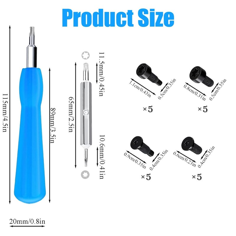 Ring Doorbell Screwdriver Set - Includes T6 T15 Head Screwdriver,