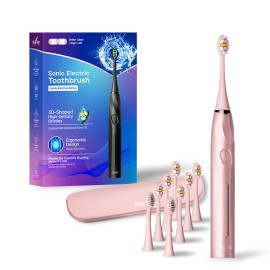SEAGO SG2752 Rechargeable  Sonic Electric Toothbrush Seamless Button Adult Dental Care 5 Modes Pressure Sensor Deep Cleancolor: Black, packaging types: Gift Box