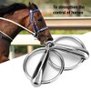 TopHomer Stainless Steel Hollow Snaffle Bit Horse Ring, Loose Horse