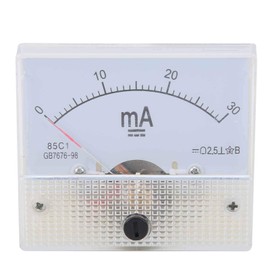 Ammeter, Analogue Ammeter 85C1 DC 0-30MA Pointer DC Ammeter Meter Panel Ammeter with Simple Structure