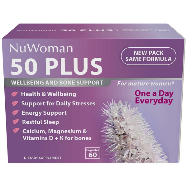 NuWoman 50 PLUS Wellbeing & Bone Support Capsules 60