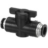 PATIKIL 1/2"-3/8" Pneumatic Ball Valve, 1 Pcs Push to Connect