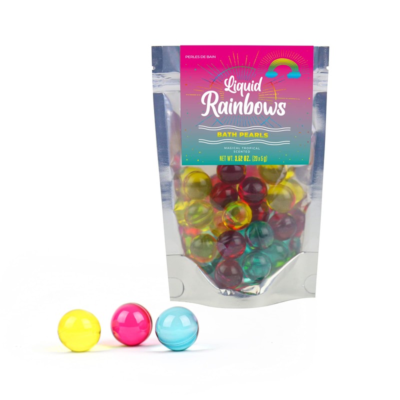Gfit Republic Liquid Spirit Rainbow Bath Pearls 20-Pack Magical Tropical