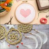 MECCANIXITY 6 Pieces 3 Inch Embroidery Hoops Adjustable Round Bamboo