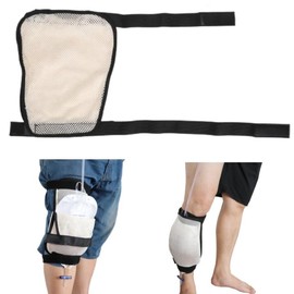 Catheter Leg Bag Holder, Urine Drainage Bag Holder, Catheter Leg Bag Holder with Elastic Strap, Breathable Mesh, Large Capacity Urine Drainage Bag Holder for Nephrostomy, Ostomy