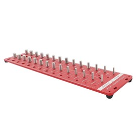 raseparter 28-Piece Nut and Bolt Thread Checker Bolt and Nut Identifier Gauge with 14 Metric and 14 Inch Sizes