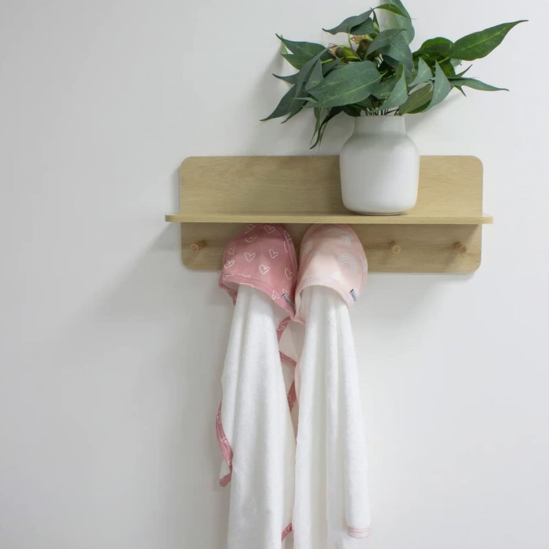 2PK Bubba Blue Bamboo 6.75x75cm Nordic Hooded Towel Baby 0-12m