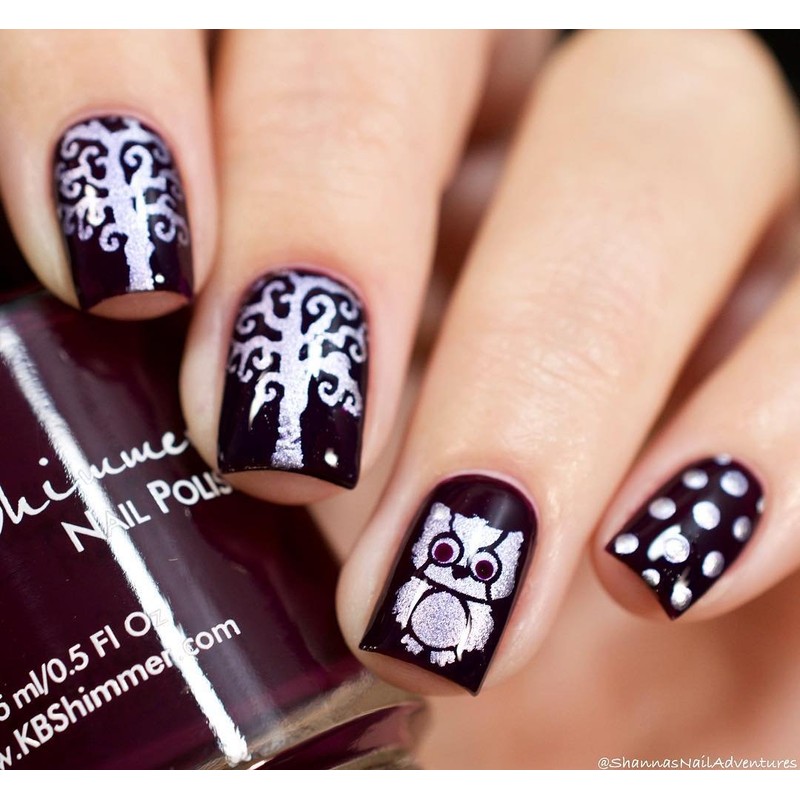 Whats Up Nails - Owl Vinyl Stencils for Nail Art