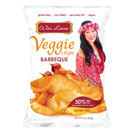 Barbeque Veggie Chips (12 Pack of 3 Ounce Individual Bags) - Gluten Free, Non-GMO, Vegan, Zero Trans Fats – Wai Lana