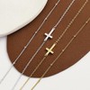 ALRNBY Cross Necklace for Women Non Tarnish Layered Gold Necklace