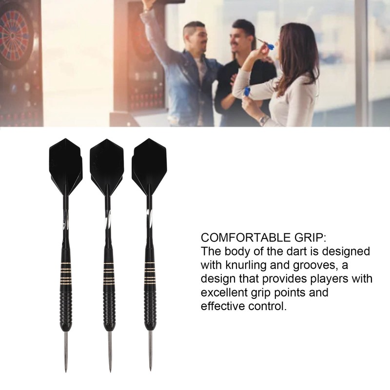 Dart Set Professional Steel Aluminum PET Knurling Grooves Design with