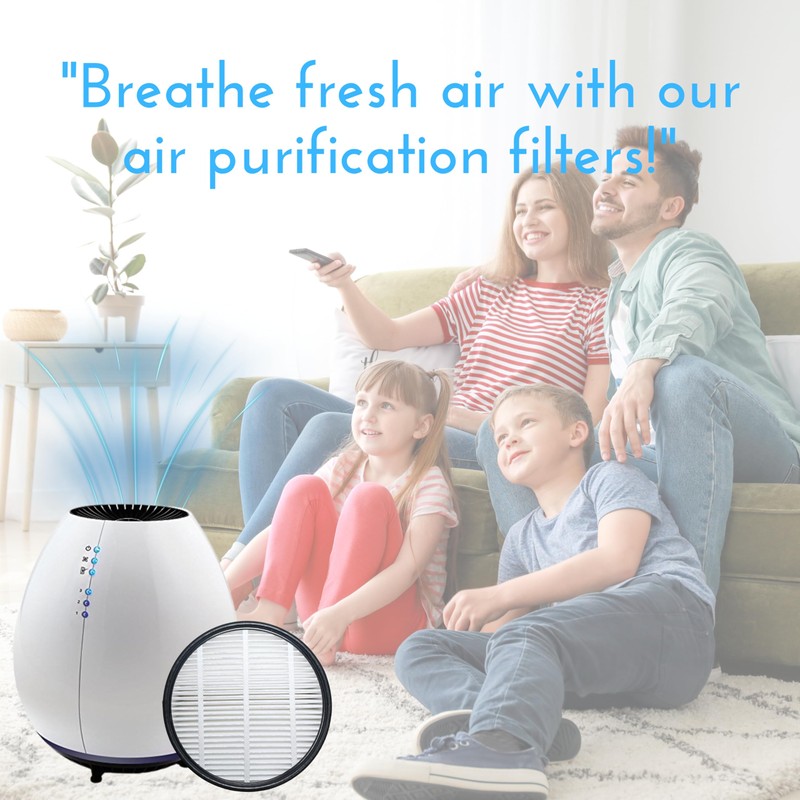Nispira Filter Replacement for Holmes Egg Air Purifier 360° HAP600B-TU