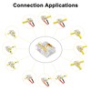 Aroidful Pack of 12 LED Corner Connectors 2-Pin 8 mm