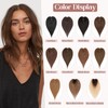 Hairro Real Human Hair Toppers, Clips in 100% Human Hairpieces