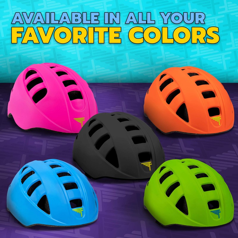 Flybar Junior Helmets for Kids (Blue, Large)