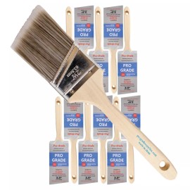 Vermeer 12-Pack - 2.5" Angle Brushes for All Latex and Oil Paints & Stains
