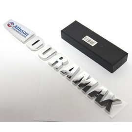 Yoaoo 2Pack OEM Allison Duramax Badges Emblems Compatible with 2015 Silverado 2500Hd 3500Hd Hood Chrome Blue