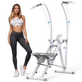 MERACH Stair Stepper, Hands & Feet Synchronized Stair Climber, Stairmaster for Full-Body Workout at Home, Compact Vertical Climber with Extended & Adjustable Pedals