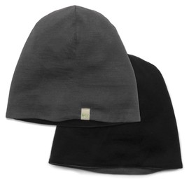 Minus33 Merino Wool Reversible Shade Beanie Ash Gray/Black One Size