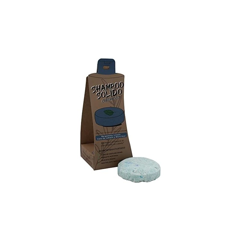 Arbol Verde Shampoo Sólido en Barra Natural Crecimiento con Bergamota,