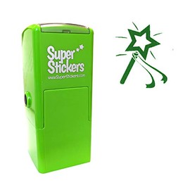 SuperStickers Wand Pre Inked Stamper - Green