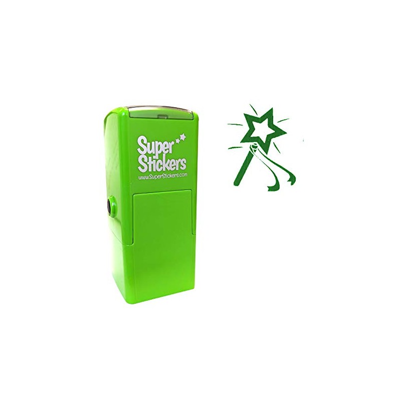 SuperStickers Wand Pre Inked Stamper - Green
