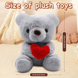 Fouvin Teddy Bear (Love + Grey)