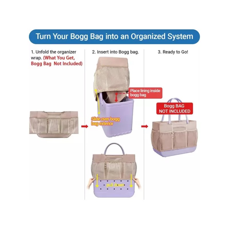 Vogue Bag XL 대형 보그백 액세서리와 호환되는 비치백 정리함 9개의