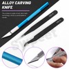 Swpeet 19Pcs Deburring Tool with 6Pcs Needle Files, Diagonal Cutting